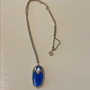 Kendra Scott Blue, White and Gold Necklace